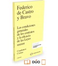 CONDICIONES GENERALES DE LOS CONTRATOS Y LA EFICACIA DE LAS LEYES (DUO