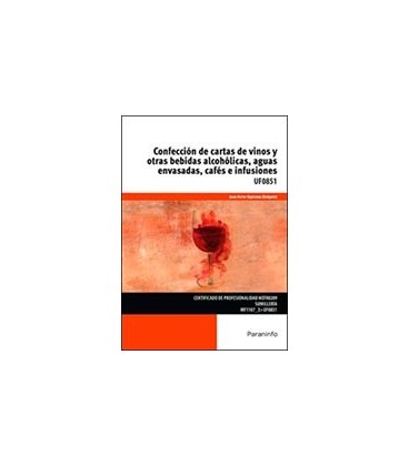 CONFECCION DE CARTAS DE VINOS Y OTRAS BEBIDAS ALCOHOLICAS AGUAS