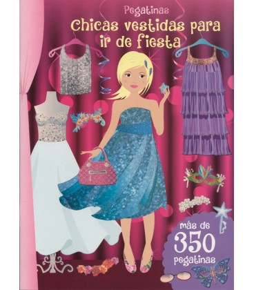 CHICAS VESTIDAS PARA IR DE FIESTA LIBRO DE PEGATINAS