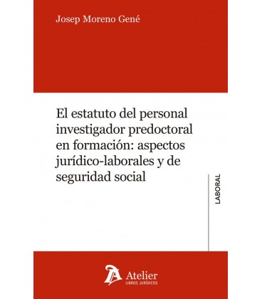 ESTATUTO DEL PERSONAL INVESTIGADOR PREDOCTORAL EN FORMACION