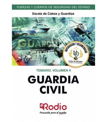 GUARDIA CIVIL TEMARIO VOLUMEN 4 2020