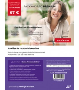 PACK AHORRO PREMIUM AUXILIAR ADMINISTRATIVO ADMINISTRACION GENERAL DE