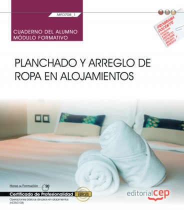 CUADERNO DEL ALUMNO PLANCHADO Y ARREGLO DE ROPA EN ALOJAMIENTOS