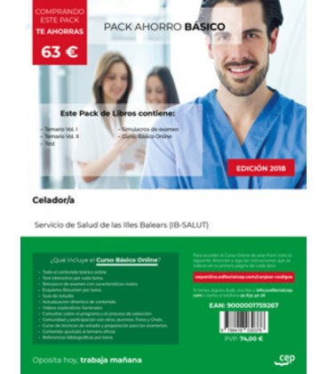 PACK AHORRO BASICO CELADOR SERVICIO DE SALUD DE LAS ILLES BALEARS