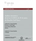 ANALISIS SISTEMATICO DE LA LEY 5/2015 DE 25 DE JUNIO DE DERECHO CIVIL