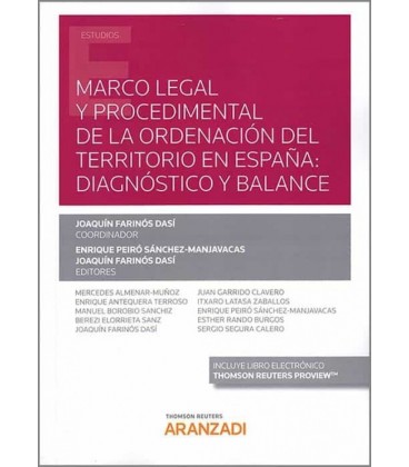 MARCO LEGAL Y PROCEDIMENTAL DE LA ORDENACION DEL TERRITORIO EN ESPAÑA
