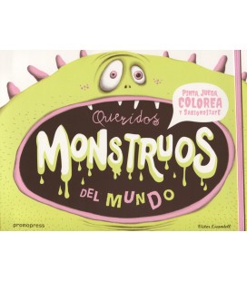 QUERIDOS MONSTRUOS DEL MUNDO PINTA JUEGA Y COLOREA Y SABIONDIZATE