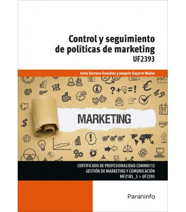 CONTROL Y SEGUIMIENTO DE POLITICAS DE MARKETING