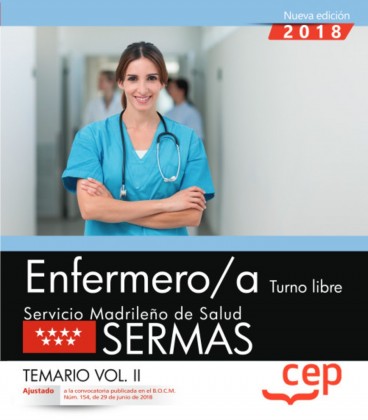 ENFERMERO/A TURNO LIBRE SERMAS TEMARIO 2