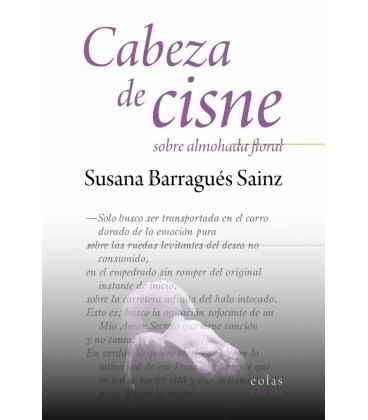 CABEZA DE CISNE SOBRE ALMOHADA FLORAL