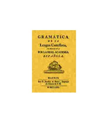 GRAMATICA DE LA LENGUA CASTELLANA