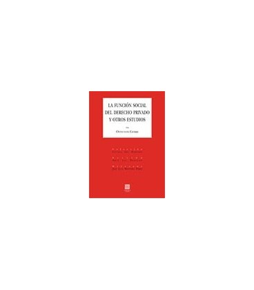 FUNCION SOCIAL DEL DERECHO PRIVADO Y OTROS ESTUDIOS