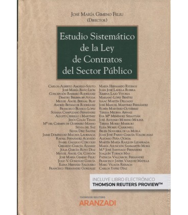 ESTUDIO SISTEMATICO DE LA LEY DE CONTRATOS