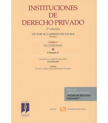INSTITUCIONES DE DERECHO PRIVADO TOMO V VOLUMEN IV 2 ED