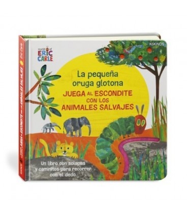PEQUEÑA ORUGA GLOTONA JUEGA AL ESCONDITE CON LOS ANIMALES SALVAJE