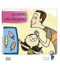 QUIERO UN HELADO EN MANUSCRITA Y MAYUSCULA