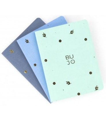 CUADERNOS POCKET JOURNALS SNOWY (SET 3 UDS)
