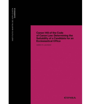 CANON 149 OF THE CODE OF CANON LAW