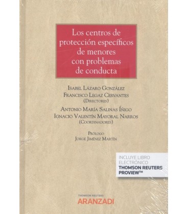 CENTROS DE PROTECCION ESPECIFICOS DE MENORES CON PROBLEMAS DE CONDUCTA