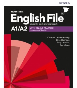 ENGLISH FILE 4TH EDITION A1 A2 STUDENT S BOOK AND WORKBOOK WITHOUT KEY