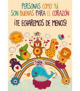 TARJETA DESPEDIDA ANIMALES A4