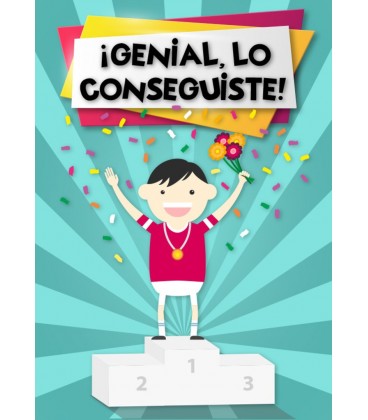 TARJETA LO CONSEGUISTE 15X23CM