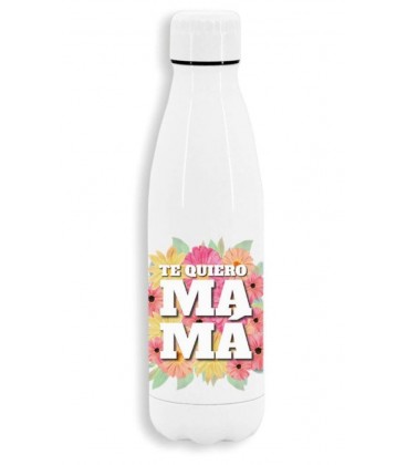 BOTELLA METAL TERMO MAMA FLORES