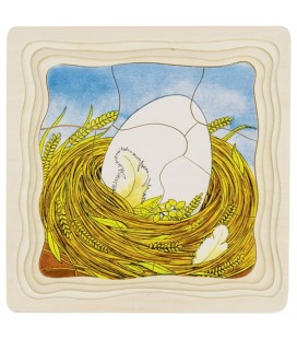 PUZZLE DE CAPAS LA GALLINA