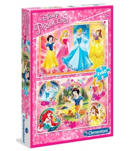 PUZZLE 2 X 60 PIEZAS DISNEY PRINCESS