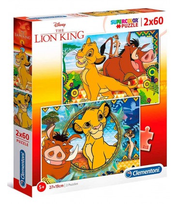 PUZZLE 2 X 60 PIEZAS DISNEY THE LION KING