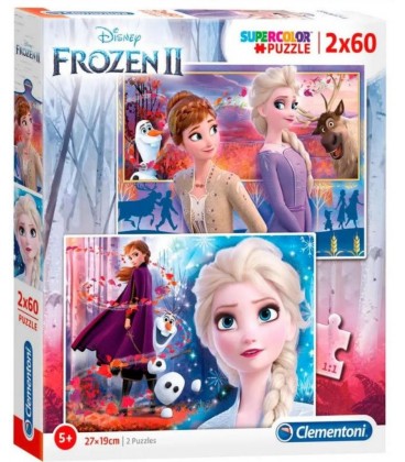 PUZZLE 2 X 60 PIEZAS DISNEY FROZEN 2