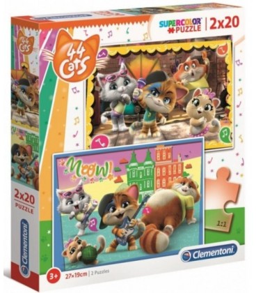 PUZZLE 2 X 20 PIEZAS 44 CATS