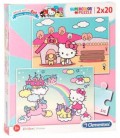 PUZZLE 2 X 20 PIEZAS HELLO KITTY SANRIO CHARACTERS
