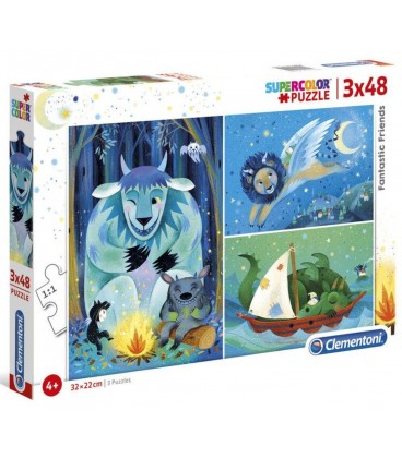 PUZZLE 3 X 48 PIEZAS FANTASTIC FRIENDS