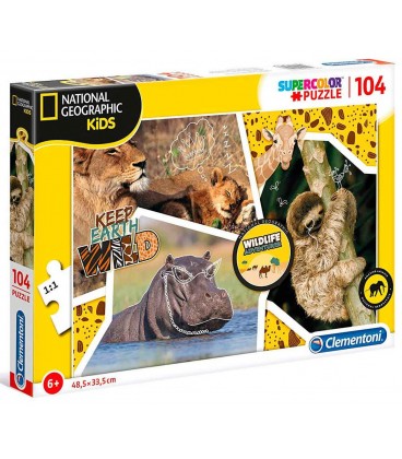 PUZZLE NATIONAL GEOGRAPHIC WILDLIFE ADVENTURER 104 PIEZAS