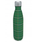 BOTELLA TERMO INOX 500 ML ESCOCES CUADROS VERDE