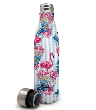 BOTELLA TERMO INOX 500 ML FLAMENCOS