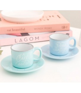 TAZAS ESPRESSO CAFE SOLO PERO CONTIGO (PACK 2 UDS)