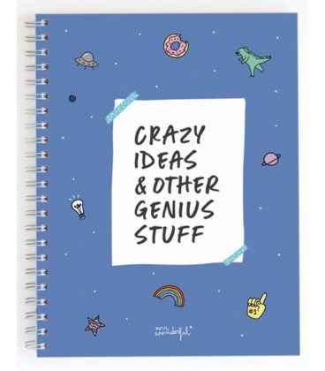 LIBRETA A4 CRACY IDEAS AND OTHER GENIUS STUFF