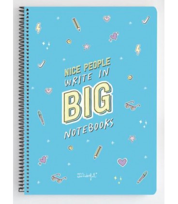 LIBRETA A4 NICE PEOPLE WRITE IN BIG NOTEBOOKS (ENG)