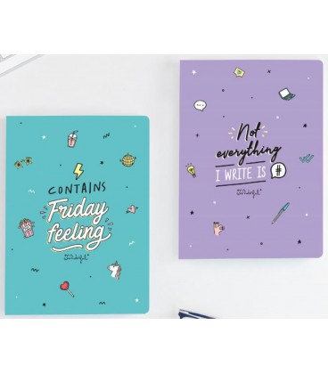 LIBRETAS A4 CONTAINS FRIDAY FEELING (SET 2 UNIDADES)