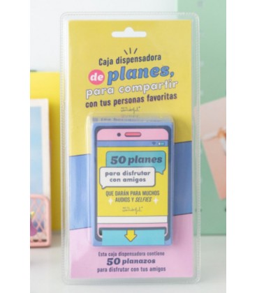 CAJA DISPENSADORA DE 50 PLANES PARA DISFRUTAR CON AMIGOS