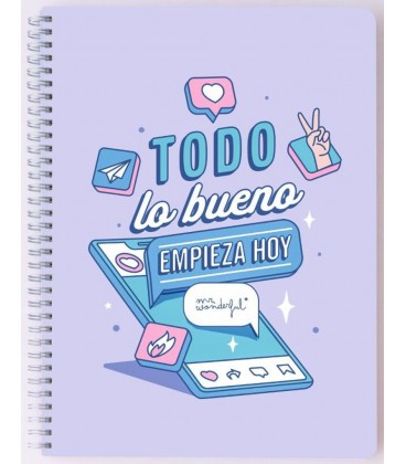 LIBRETA TODO LO BUENO EMPIEZA HOY