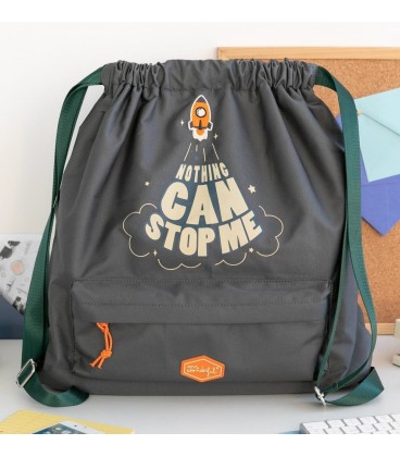 MOCHILA DE SACO NOTHING CAN STOP ME