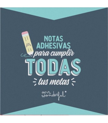 NOTAS ADHESIVAS PARA CUMPLIR TODAS TUS METAS