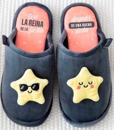 ZAPATILLAS DE CASA T 33 35 SERE LA REINA DE LA FIESTA