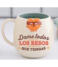 TAZA CORAZON BANDIDO DAME TODOS LOS BESOS QUE TENGAS