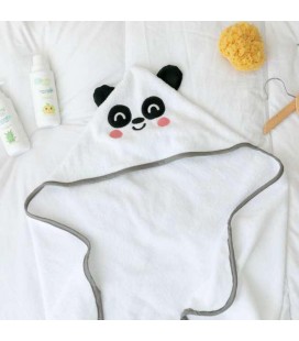 TOALLA CON CAPUCHA PARA BAÑOS LA MAR DE DIVERTIDOS OSO PANDA