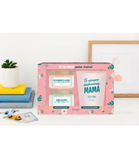 KIT DE MIMOS PARA MAMA SALES Y BOMBA DE BAÑO + VELA