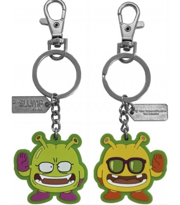 LLAVERO DE GOMA NIKOCHAN Y SIRVIENTE DR SLUMP (DOBLE CARA)